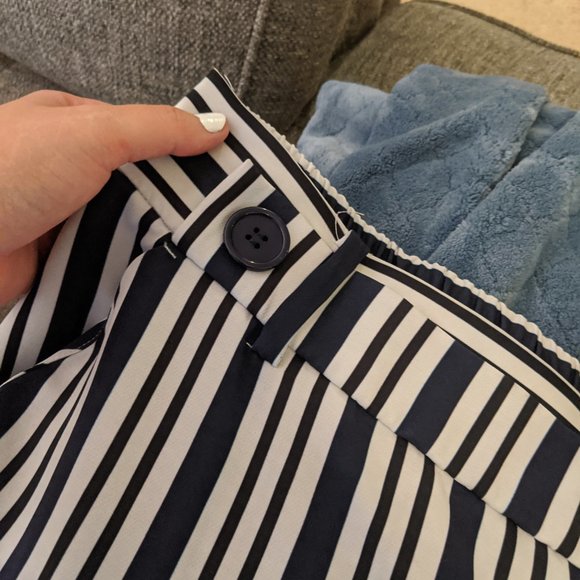 Eloquii Navy Striped Dress Slacks - Picture 3 of 3